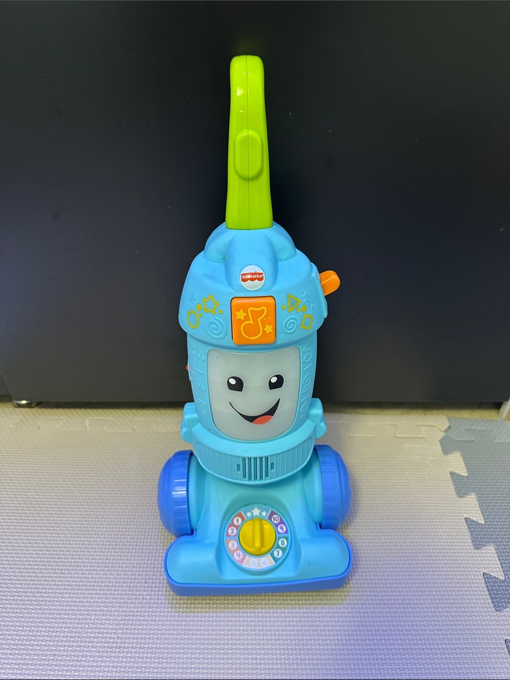 Fisher-Price Blue and Green Musical Pretend Vacuum